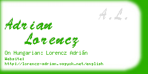 adrian lorencz business card